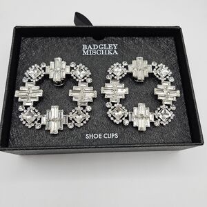 Badgley Mischka Rhinestone Shoe Clips